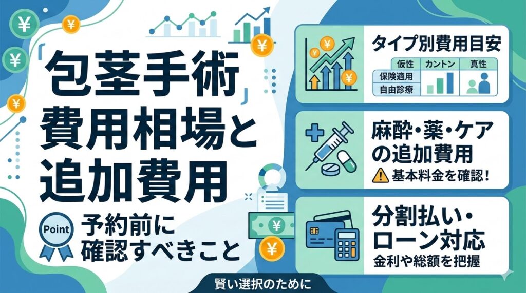 包茎手術の費用相場と予約時に確認すべき追加費用