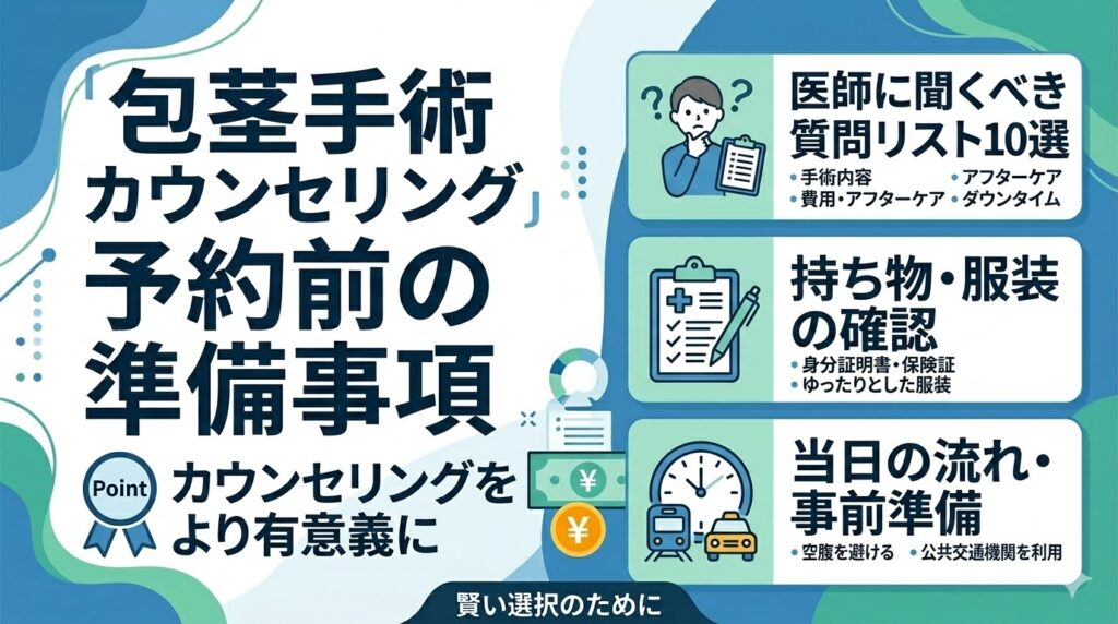 カウンセリング予約前に準備しておくと安心なこと