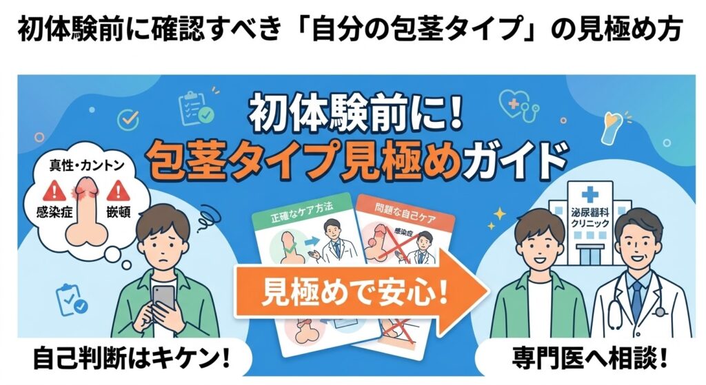 初体験前に確認すべき「自分の包茎タイプ」の見極め方