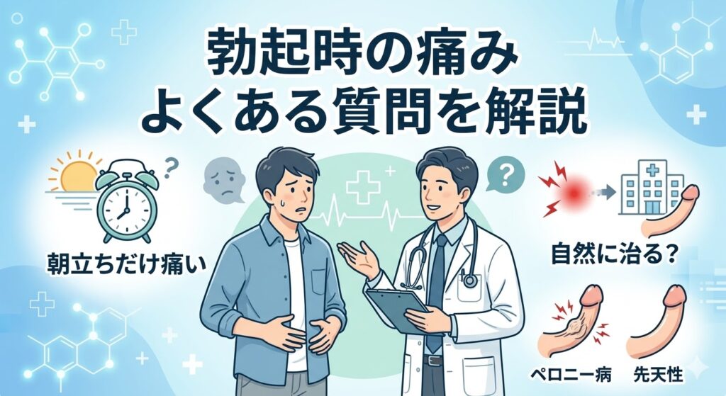 勃起すると痛いに関するよくある質問