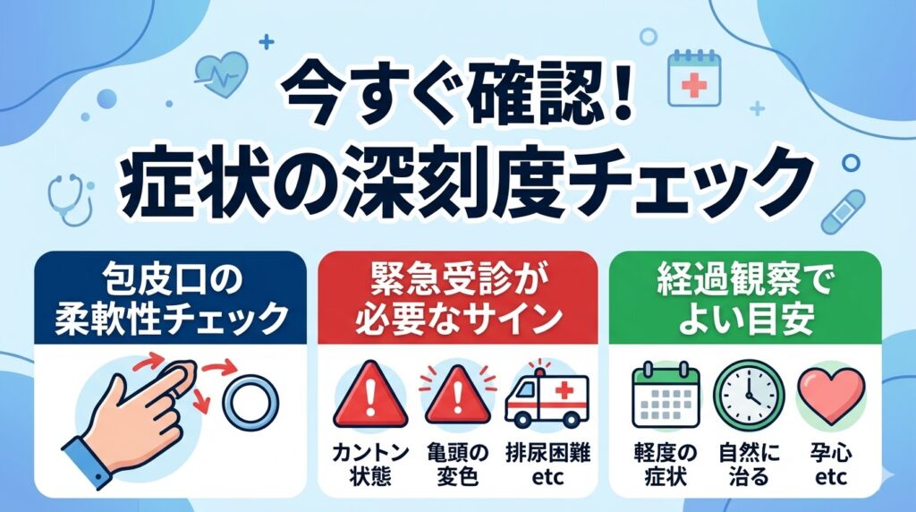 今すぐ確認したい症状の深刻度チェック