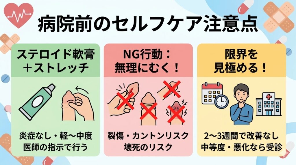 病院に行く前に知っておきたいセルフケアの注意点