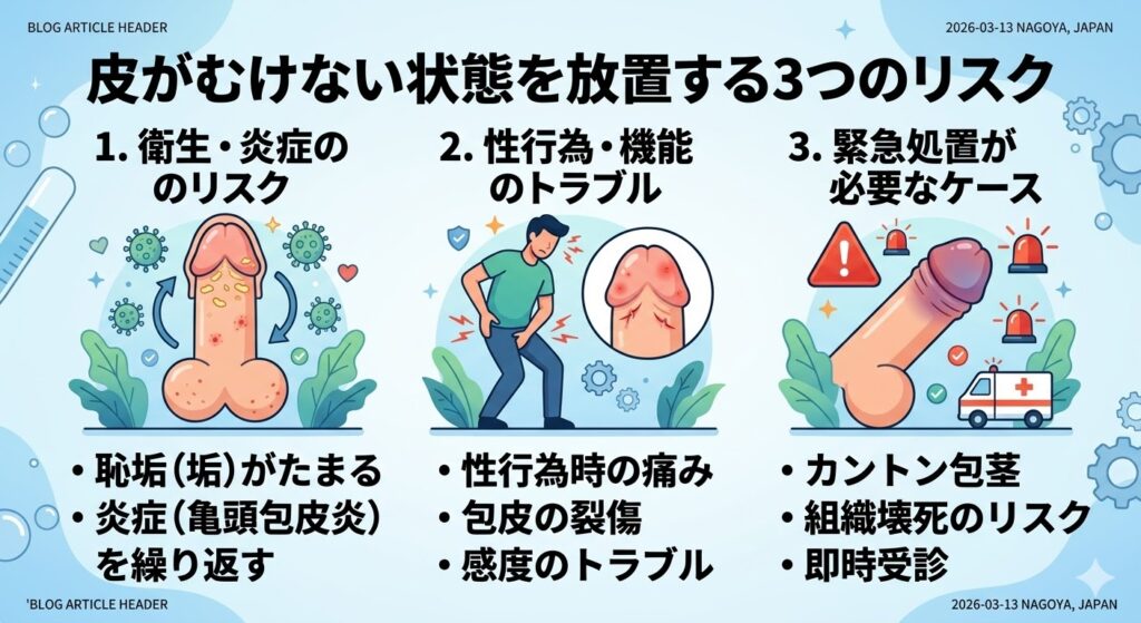 皮がむけない状態を放置するとどんなリスクがある？
