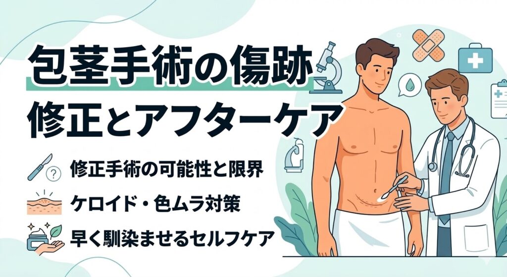 傷跡が残った場合の修正手術とアフターケア