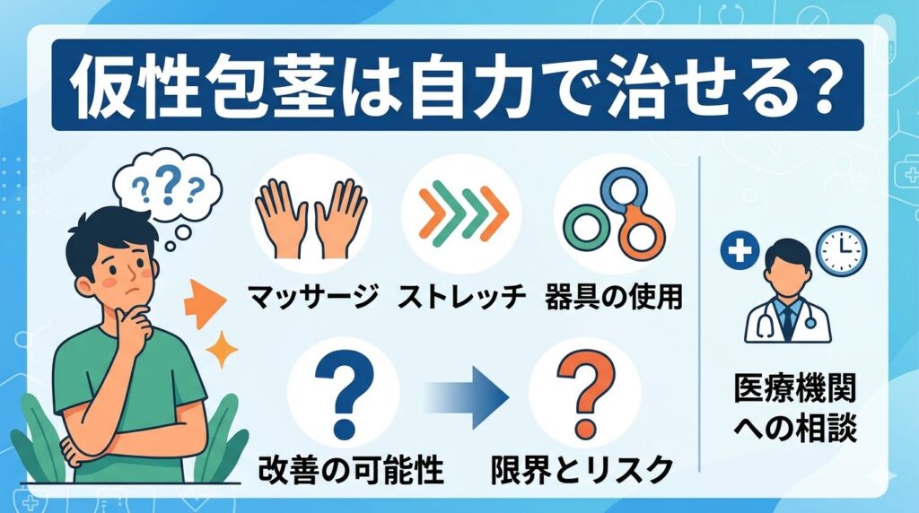 仮性包茎は自力で治せるのか
