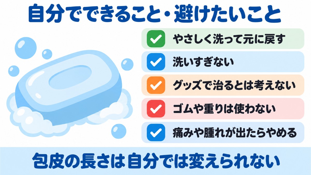 自分でできることと避けたいことのチェックリスト