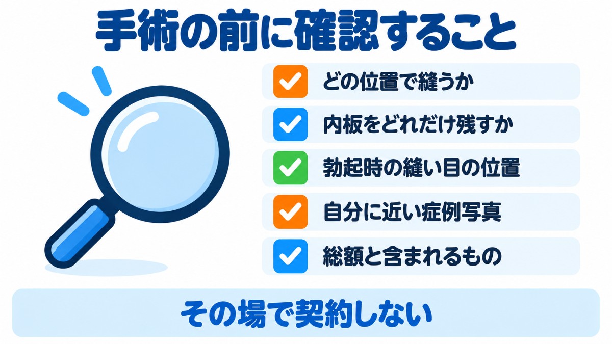 ツートンカラーを避けたい人が手術の前に確認することのチェックリスト